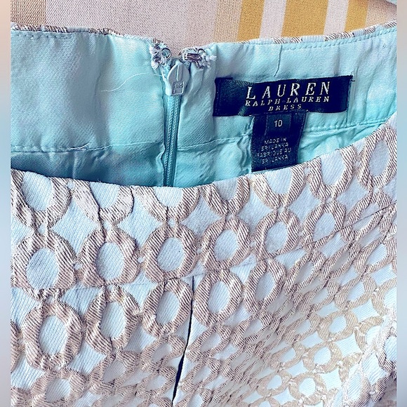 ✨Ralph Lauren✨Luxe Metallic Party Dress, Size 10 - Picture 5 of 8